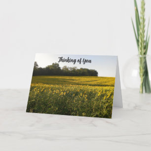 Sunny Thoughts Christian Sunflower Card