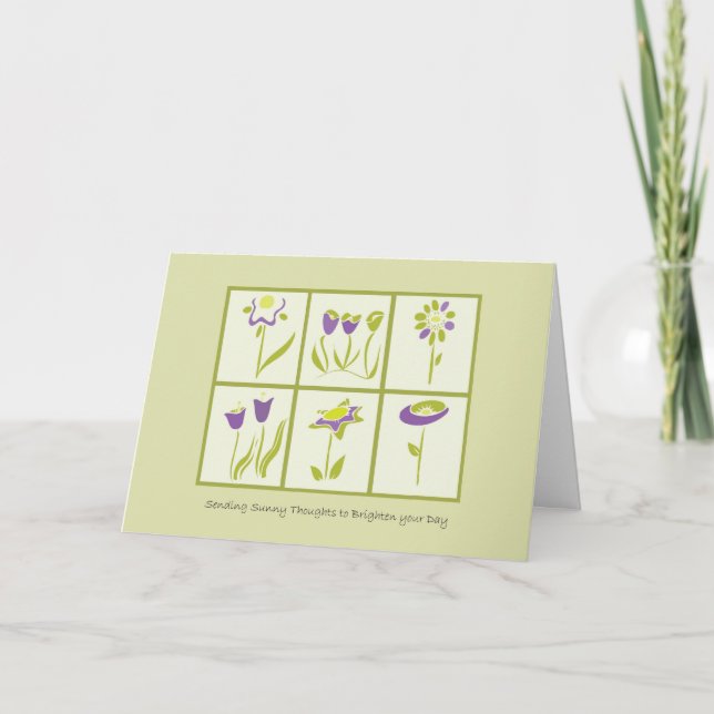 Sunny Thoughts-Thinking about you Card (Front)