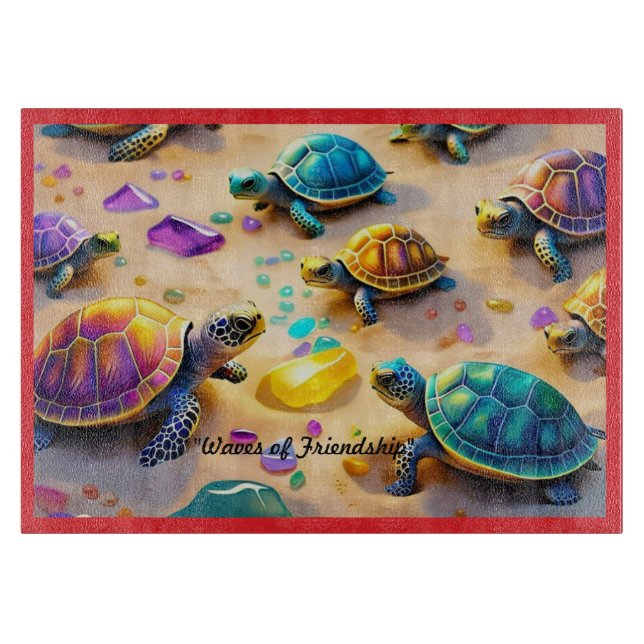 "Sunny Turtle Days" Cutting Board (Front)