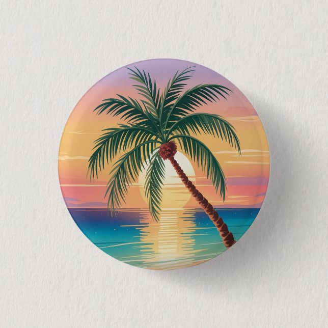 Sunny Vibes 3 Cm Round Badge (Front)