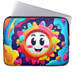 Sunny Vibes: Colourful Joy Laptop Sleeve