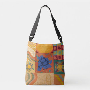 Sunny Vibes Patchwork Crossbody Bag