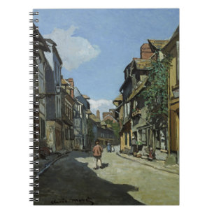 Sunny Village Street Impressionist Notebook