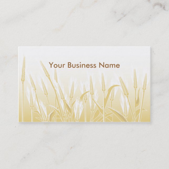 Sunny Wheat Field Business Card (Front)