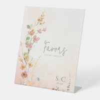 Sunny Wildflower Wedding Favours Gradient ID1023