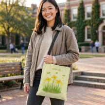 Sunny Wildflowers & Butterflies Crossbody Bag