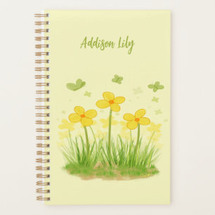 Sunny Wildflowers & Butterflies Hardcover Planner