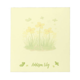 Sunny Wildflowers & Butterflies Notepad