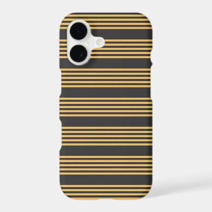 Sunny yellow and charcoal five stripe pattern
