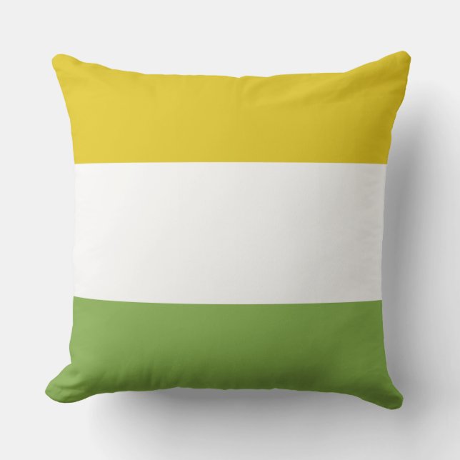Sunny Yellow and Spring Green Cushion (Front)