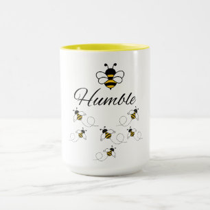 SUNNY YELLOW BEE HUMBLE busy bee motivational Mug
