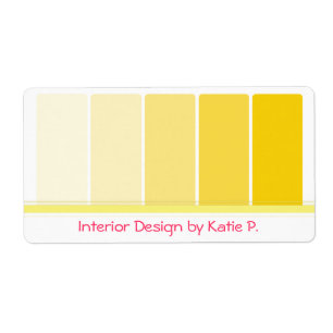 Sunny Yellow Paint Samples