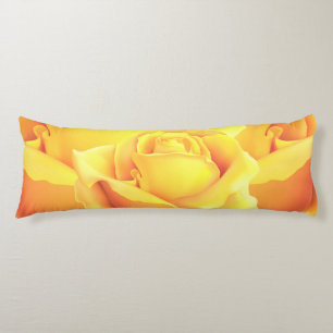 Sunny Yellow Rose Body Cushion
