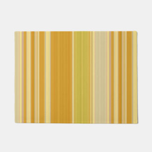 Sunny Yellow Stripes Doormat
