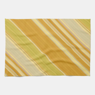 Sunny Yellow Stripes Tea Towel