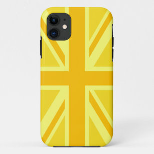 Sunny Yellow Union Jack British Flag Decor Case-Mate iPhone Case