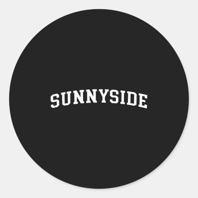 Sunnyside  classic round sticker (Front)