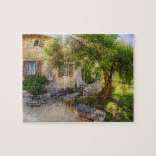 Sunray at St. Hilaire Abbey   France Jigsaw Puzzle