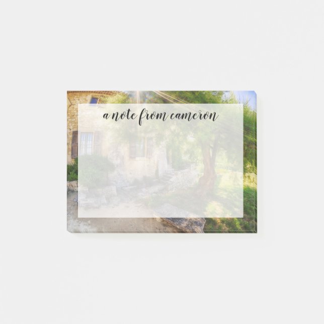 Sunray at St. Hilaire Abbey | France Post-it Notes (Front)