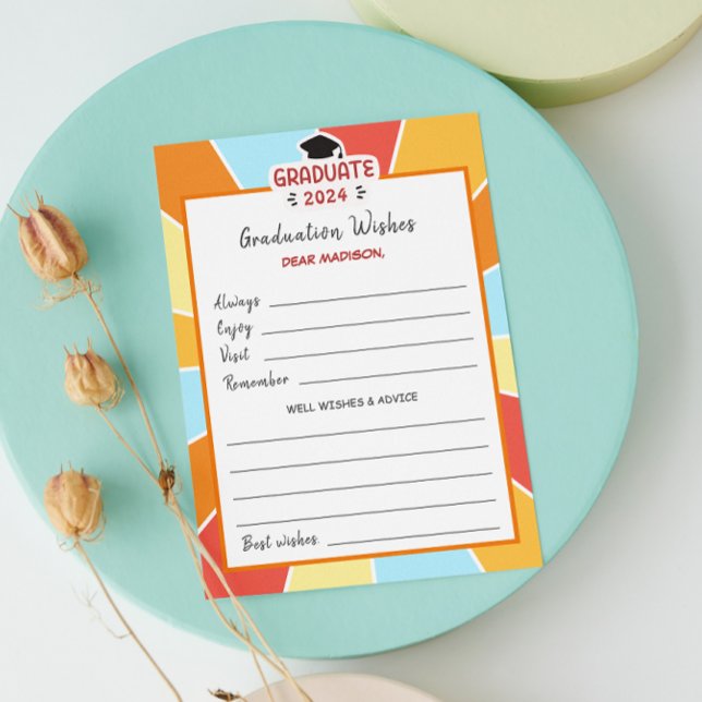 Sunray Kids Graduation Well Wishes Keepsake Card (Sunray Kids Graduation Well Wishes Keepsake Card)