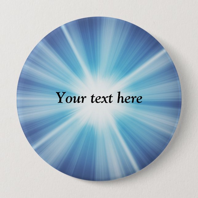  Sunray pattern TEMPLATE 10 Cm Round Badge (Front)