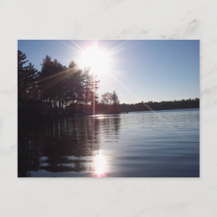 Sunrays over the Lake Postcard