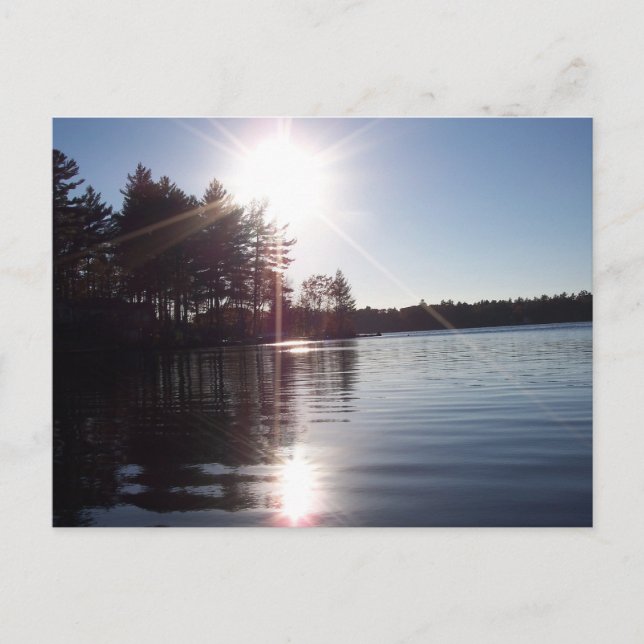 Sunrays over the Lake Postcard (Front)