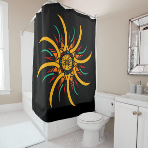 sunrays shower curtain