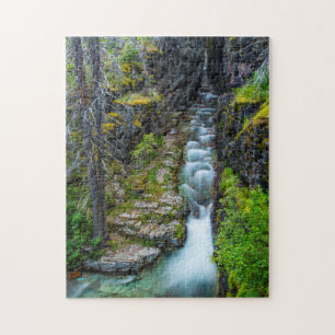 Sunrift Gorge In Glacier National Park, Montana 2 Jigsaw Puzzle