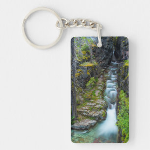 Sunrift Gorge In Glacier National Park, Montana 2 Key Ring