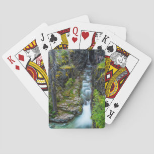 Sunrift Gorge In Glacier National Park, Montana 2 Playing Cards