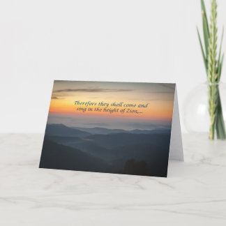 Sunrise: A Glorious Reminder of God's Promises Card