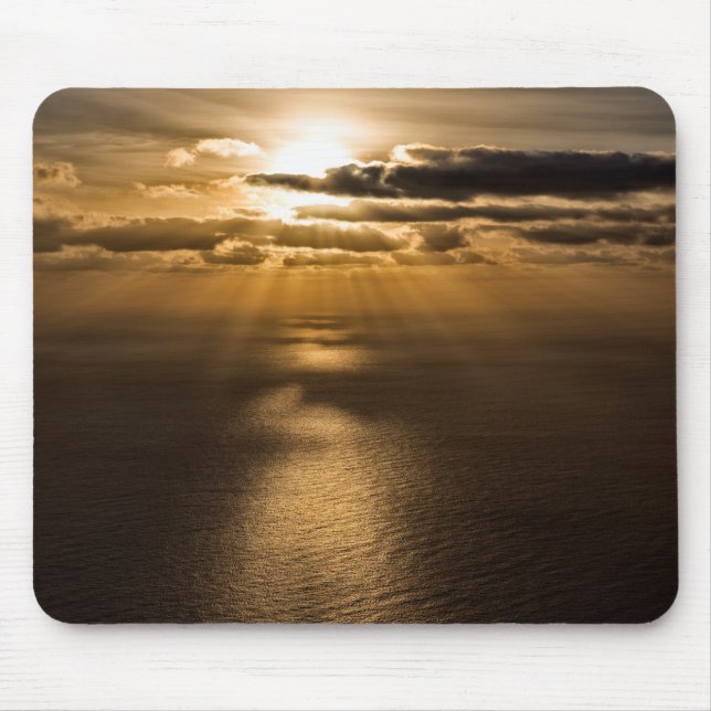 Sunrise above the Atlantic ocean Mouse Pad (Front)