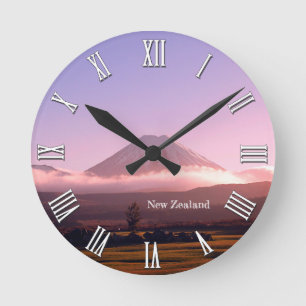 Sunrise above Tongariro Volcano, New Zealand Round Clock