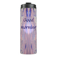 Sunrise Acrylic Pour Thermal Tumbler
