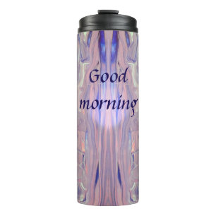 Sunrise Acrylic Pour Thermal Tumbler