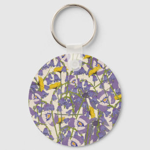 Sunrise among the flowers key ring