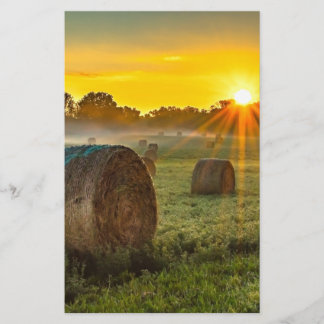 Sunrise and Bales