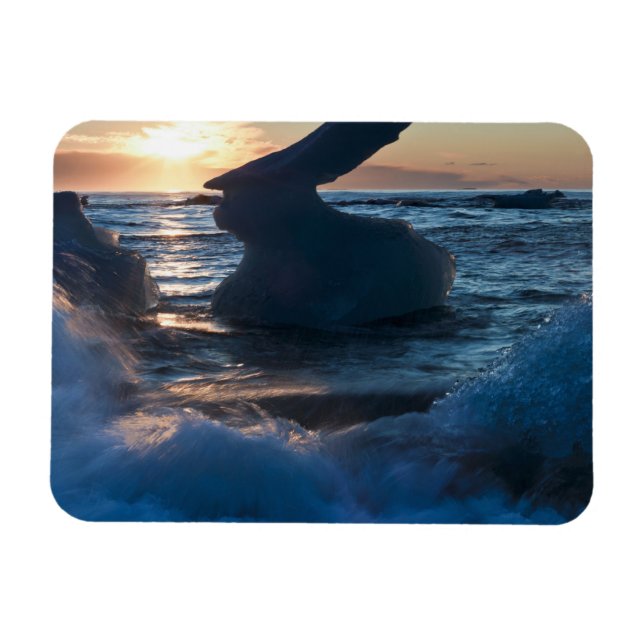 Sunrise and Iceberg formations Magnet (Horizontal)