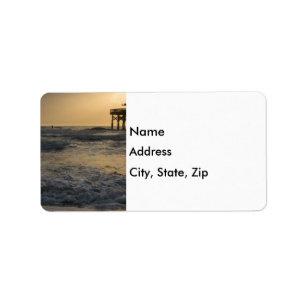 Sunrise and Paddleboarding Label
