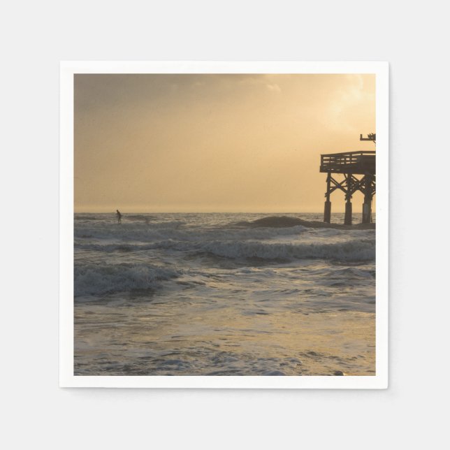 Sunrise and Paddleboarding Napkin (Front)