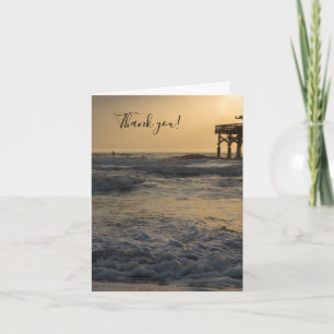 Sunrise and Paddleboarding Thank You Card