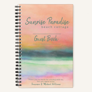 Sunrise Art Beach House Vacation Rental Guest Book