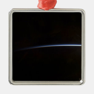 Sunrise as viewed in space metal tree decoration