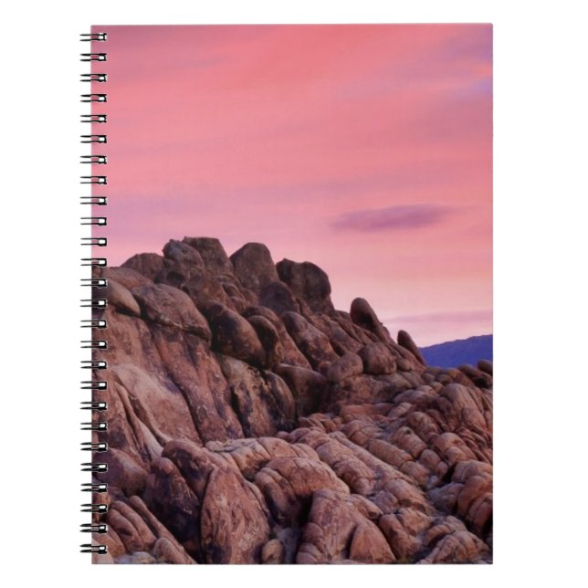 Sunrise at Alabama Hills Notebook (Front)