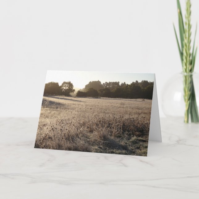 Sunrise at Bear Valley Trailhead Landscape Card (Front)