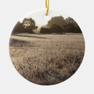 Sunrise at Bear Valley Trailhead Landscape Ceramic Ornament