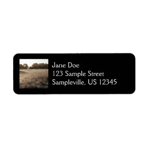 Sunrise at Bear Valley Trailhead Landscape Return Address Label