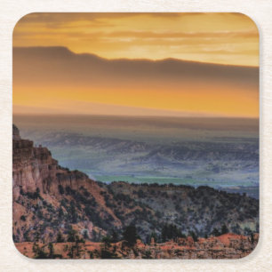 Sunrise at Bryce Canyon Square Paper Coaster