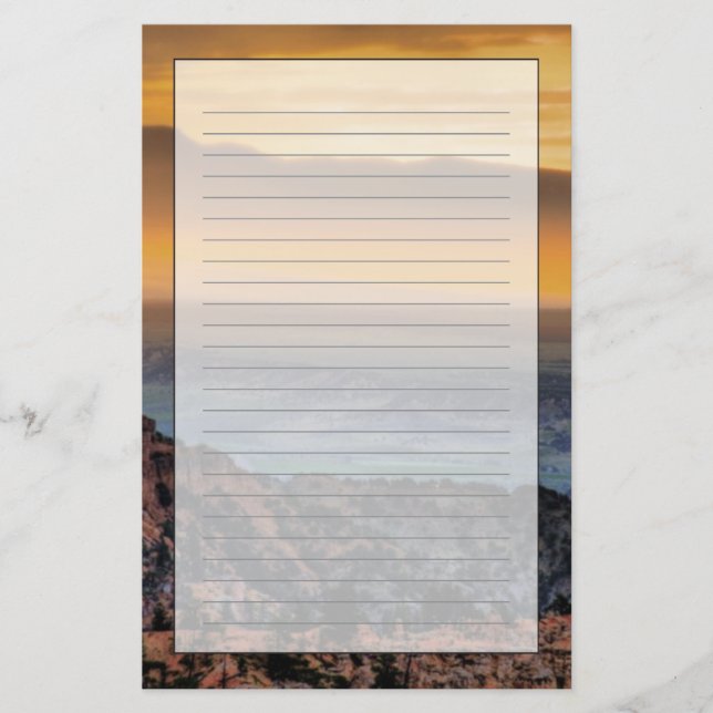 Sunrise at Bryce Canyon Stationery (Front)